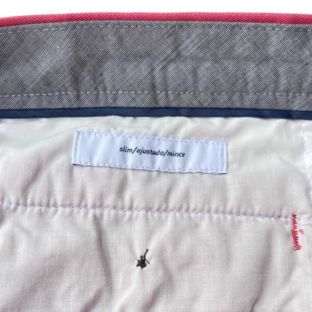 Amazon Essentials Men’s Slim Fit 9" Chino Shorts Washed Red NWT - Size 38 - Picture 5 of 13